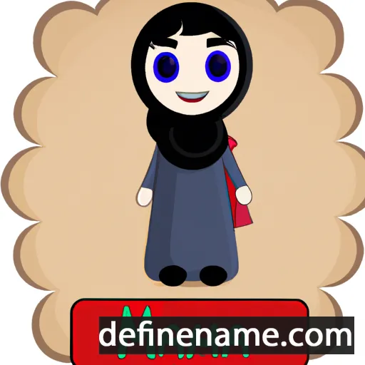 cartoon of the name Maham