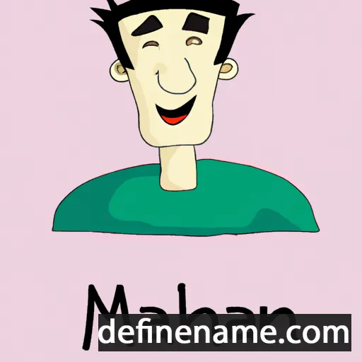 cartoon of the name Mahan