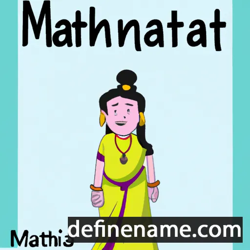 cartoon of the name Mahanti