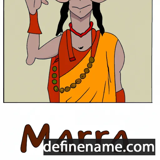 cartoon of the name Mahara