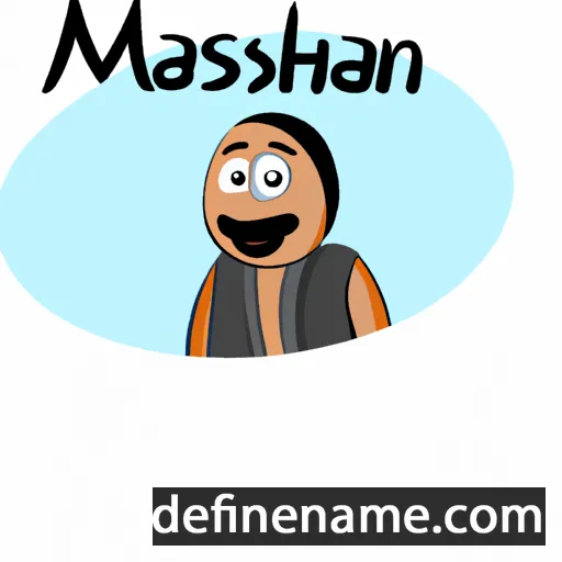 cartoon of the name Mahassen