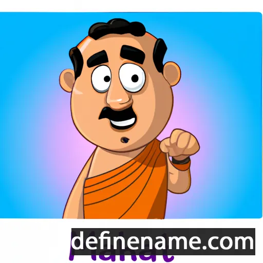 cartoon of the name Mahath