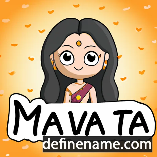 cartoon of the name Mahavita