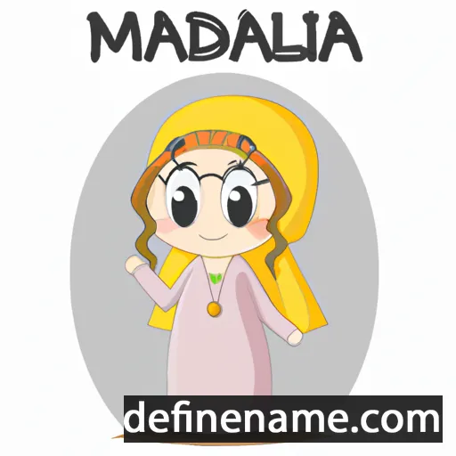 cartoon of the name Mahdaliena