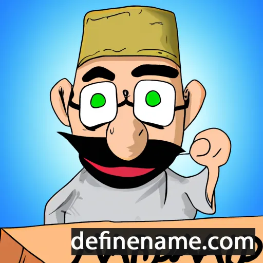 cartoon of the name Mahdur