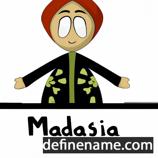 cartoon of the name Mahdzisia