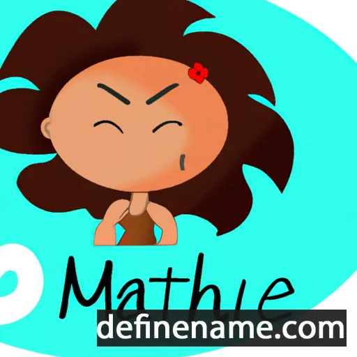 cartoon of the name Mahé