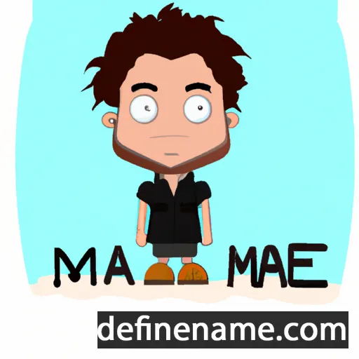 cartoon of the name Mahe