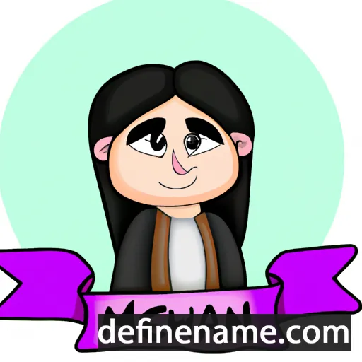 cartoon of the name Maheen