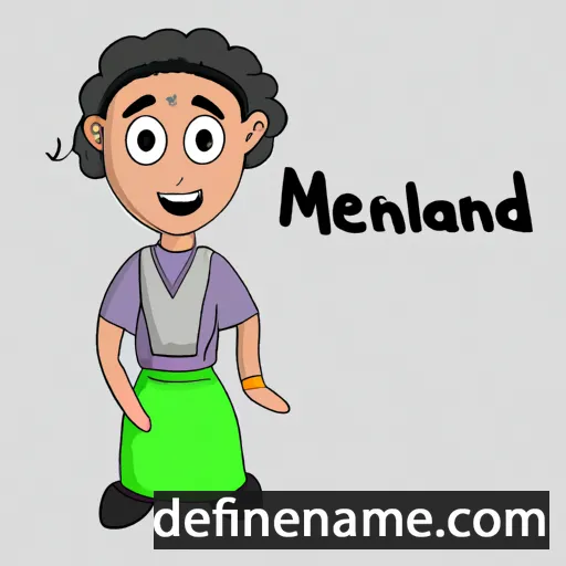 cartoon of the name Mahendri