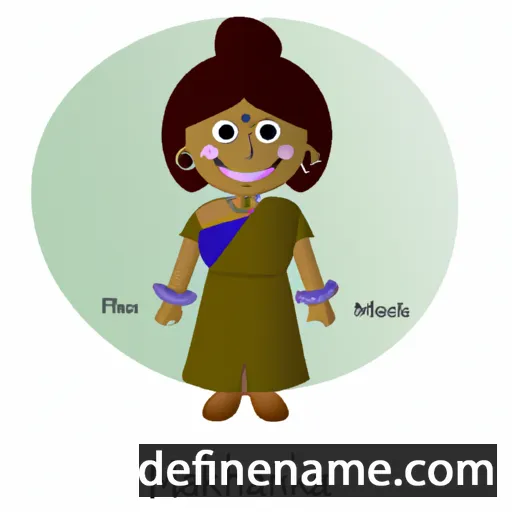 cartoon of the name Mahenika