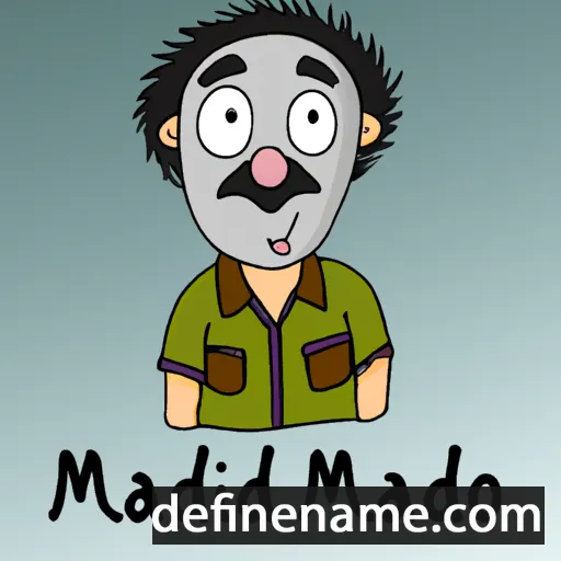 cartoon of the name Mahfud