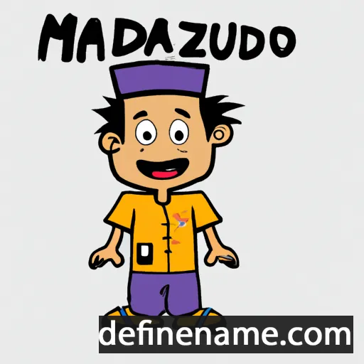 cartoon of the name Mahfudz