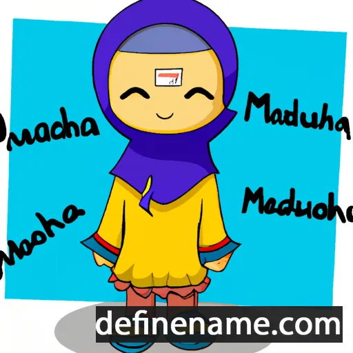 cartoon of the name Mahfudzah