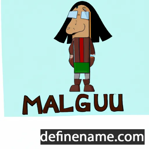 cartoon of the name Mahgul