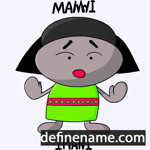 cartoon of the name Mahibanïw