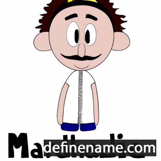 cartoon of the name Mahiedine