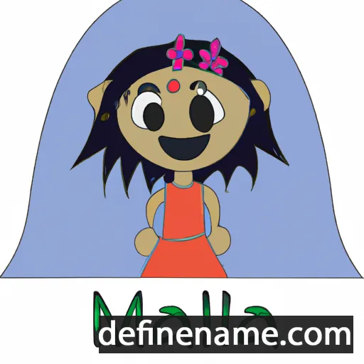 cartoon of the name Mahila