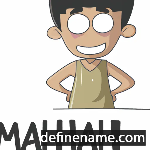 cartoon of the name Mahim