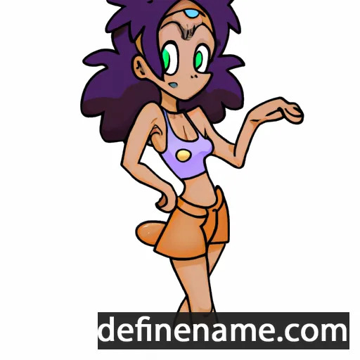 cartoon of the name Mahime