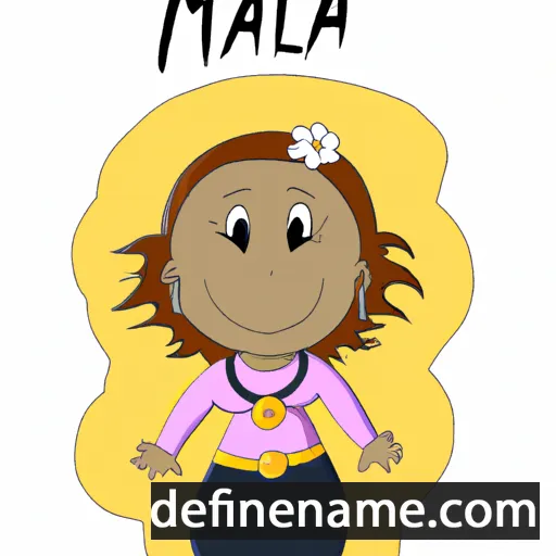 cartoon of the name Máilá