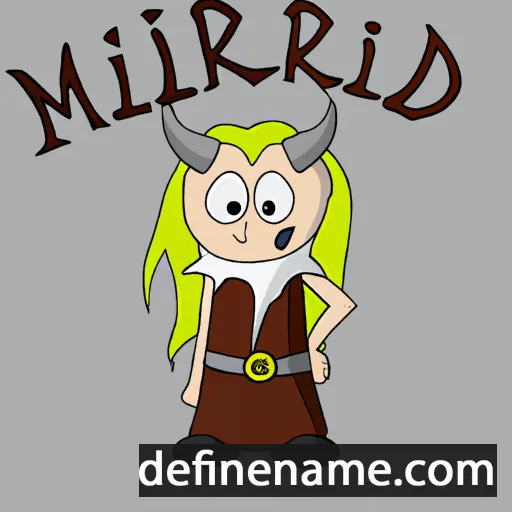 cartoon of the name Málfríðr