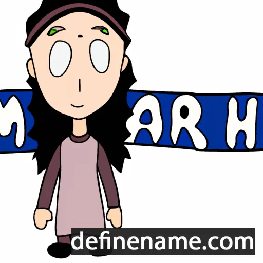 cartoon of the name Mähri