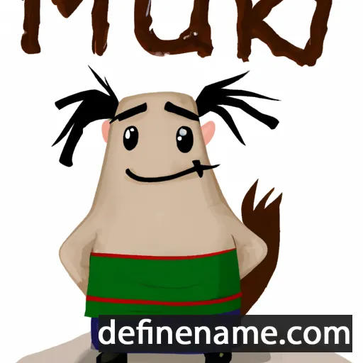 cartoon of the name Mâĸujuk