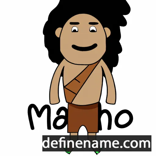 cartoon of the name Māhoe