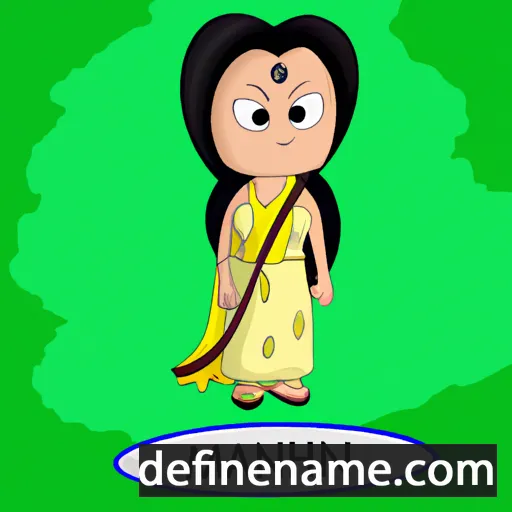 cartoon of the name Mahini