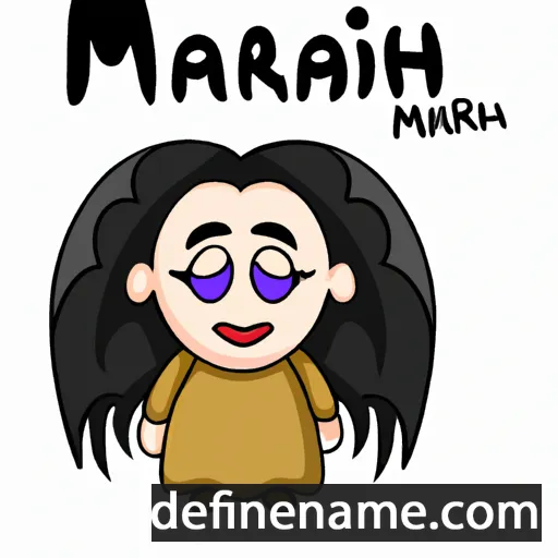 cartoon of the name Mahirə