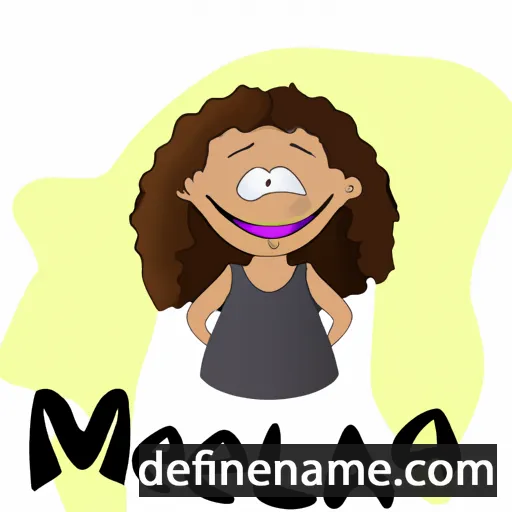 cartoon of the name Mahlea