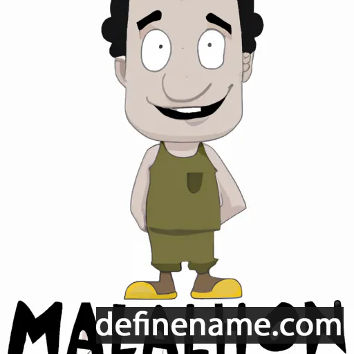 cartoon of the name Mahlon