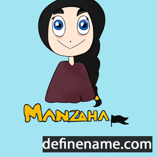 cartoon of the name Mahnaz