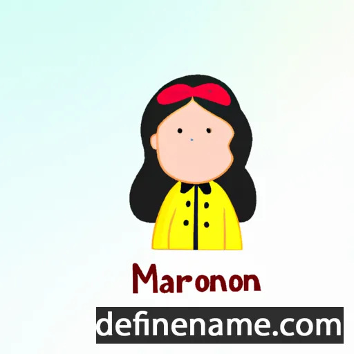 cartoon of the name Mahnoor