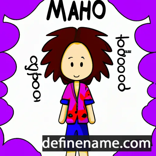 cartoon of the name Maho