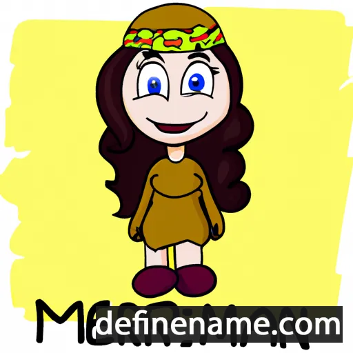 cartoon of the name Mahreen