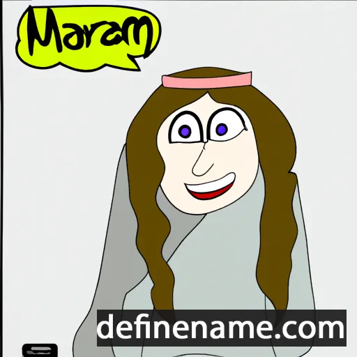 cartoon of the name Mahrem