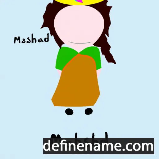 cartoon of the name Mahshid