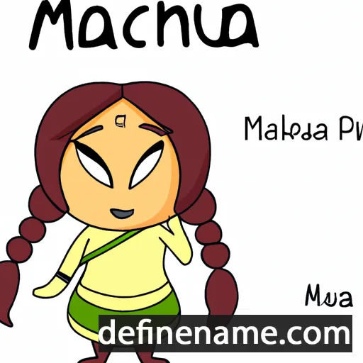 cartoon of the name Mahua