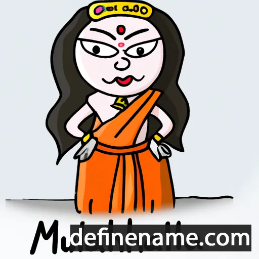 cartoon of the name Mahulda