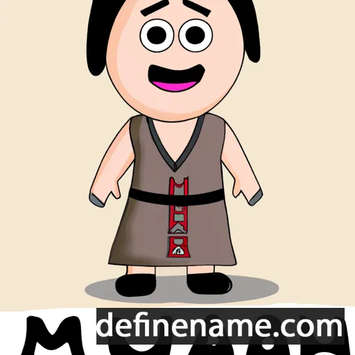 cartoon of the name Mahum