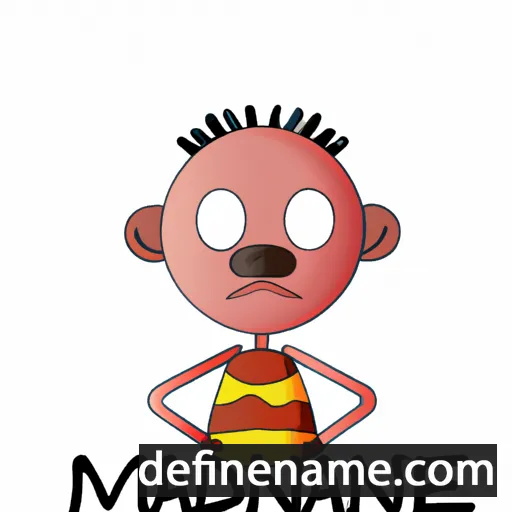 cartoon of the name Mahunde