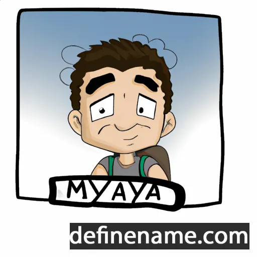 cartoon of the name Mahyar