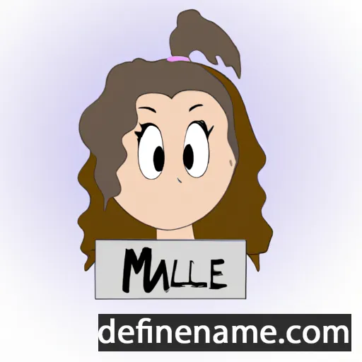 cartoon of the name Maïlie