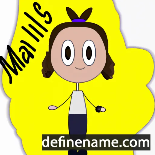 cartoon of the name Maïlis