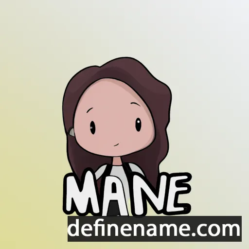 cartoon of the name Maïne