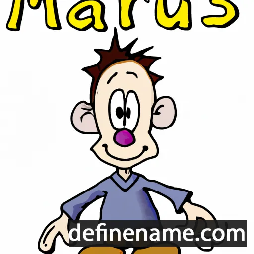 cartoon of the name Maïus