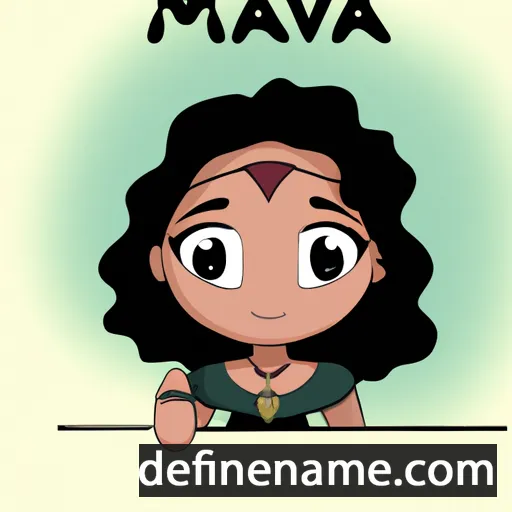 cartoon of the name Maïva