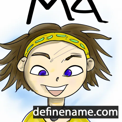 cartoon of the name Maia